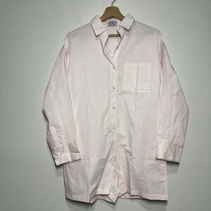 Parke Pink Cotton Long Sleeve Button Front Polo Romper Size‎ XS